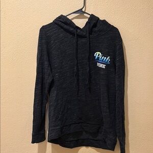 Victoria's Secret Black Hoodie with Pink Logo
